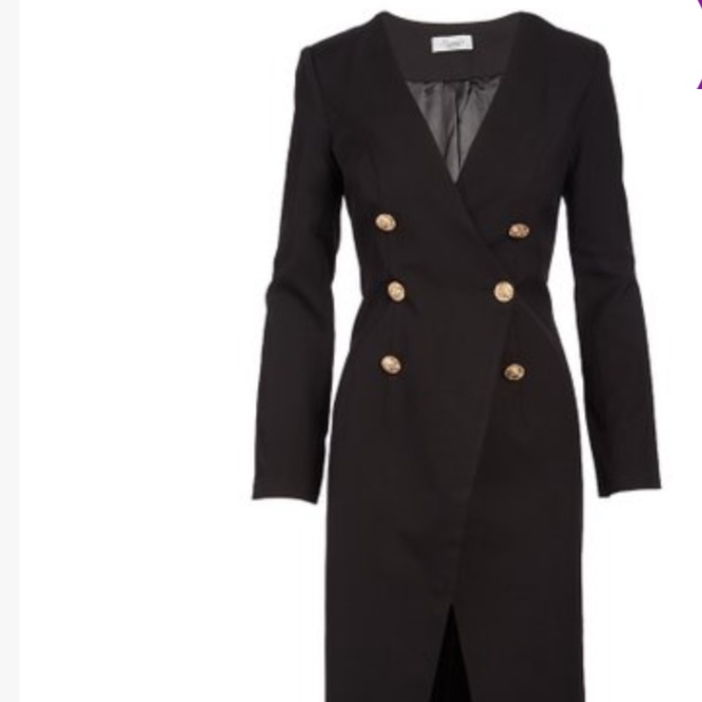Lumier by Bariano Black Midi Dress Size Small.